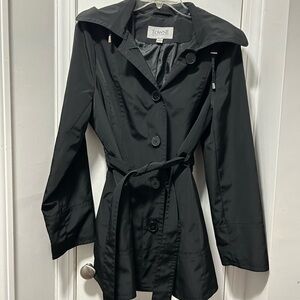 Women's Elegant Black Trench Coat